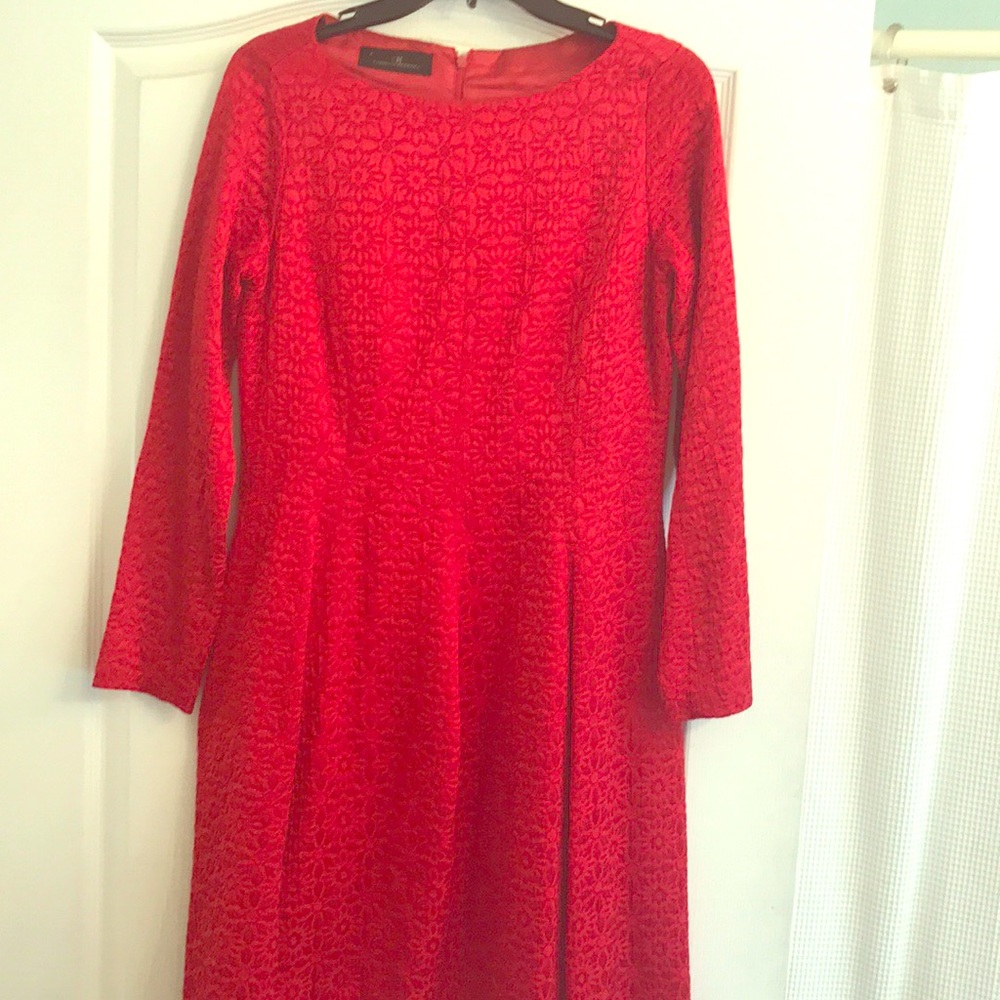 Carolina Herrera Red Cocktail Dress